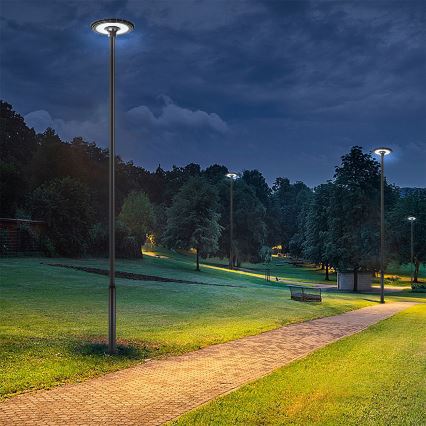 Brilagi - LED zunanja ulična svetilka s 5 m stebrom URBANSPARK LED/120W/230V črna IP65
