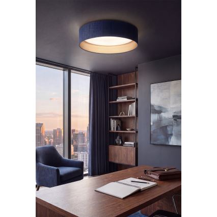 Brilagi - Zatemnjevalna stropna svetilka VELVET SMARTIX STARS LED/36W/230V 3000-6000K premer 55 cm modra/zlata Wi-Fi Tuya Beacon + z daljinskim upravljalnikom