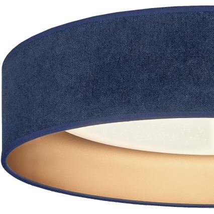 Brilagi - Zatemnjevalna stropna svetilka VELVET SMARTIX STARS LED/36W/230V 3000-6000K premer 55 cm modra/zlata Wi-Fi Tuya Beacon + z daljinskim upravljalnikom