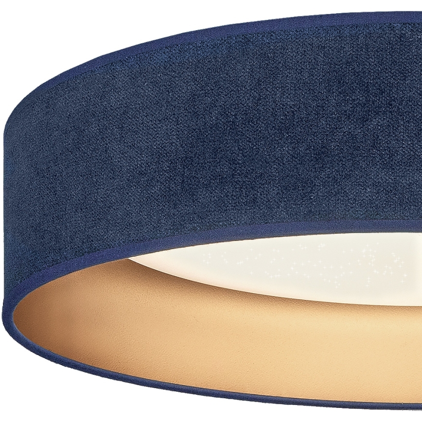 Brilagi - Zatemnjevalna stropna svetilka VELVET SMARTIX STARS LED/36W/230V 3000-6000K premer 55 cm modra/zlata Wi-Fi Tuya Beacon + z daljinskim upravljalnikom