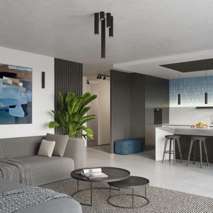 Brilagi - LED vgradna svetilka CRESTO 1xGU10/10W/230V 10 cm črna