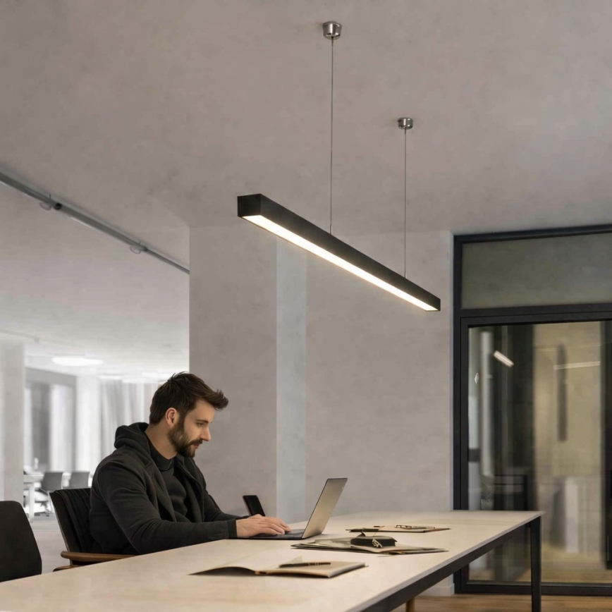 Brilagi - LED viseče svetilo FULLDAY LED/30/40/50W/230V 2700/4000/6000K 150 cm črna