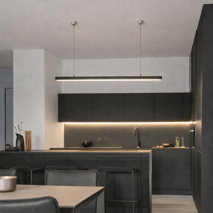 Brilagi - LED viseče svetilo FULLDAY LED/30/40/50W/230V 2700/4000/6000K 150 cm črna
