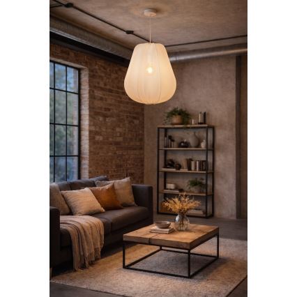 Brilagi - LED viseča svetilka na kablu ARVEN 1xE27/8W/230V, premer 37 cm, bela