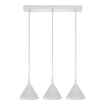 BRILAGI - LED Viseča svetilka na kablu CONE TRIPLE 3xGX53/15W/230V bela