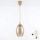 Brilagi - LED viseča svetilka na kablu RETRO GLASS 1xE27/60W/230V, premer 17 cm, bež/dimno bež