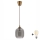 Brilagi - LED viseča svetilka na vrvici RETRO GLASS 1xE27/60W/230V premer 14 cm rjava/dimna siva