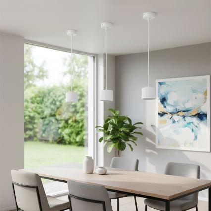 Brilagi - LED Viseča svetilka STRIPY na kablu 1xGX53/15W/230V bela