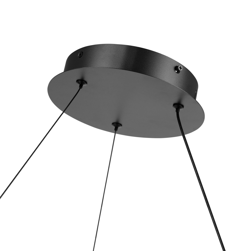 Brilagi - LED lestenec z možnostjo zatemnitve na kablu TWISTER LED/48W/230V 3000-6000K, premer 50 cm, črna + daljinski upravljalnik