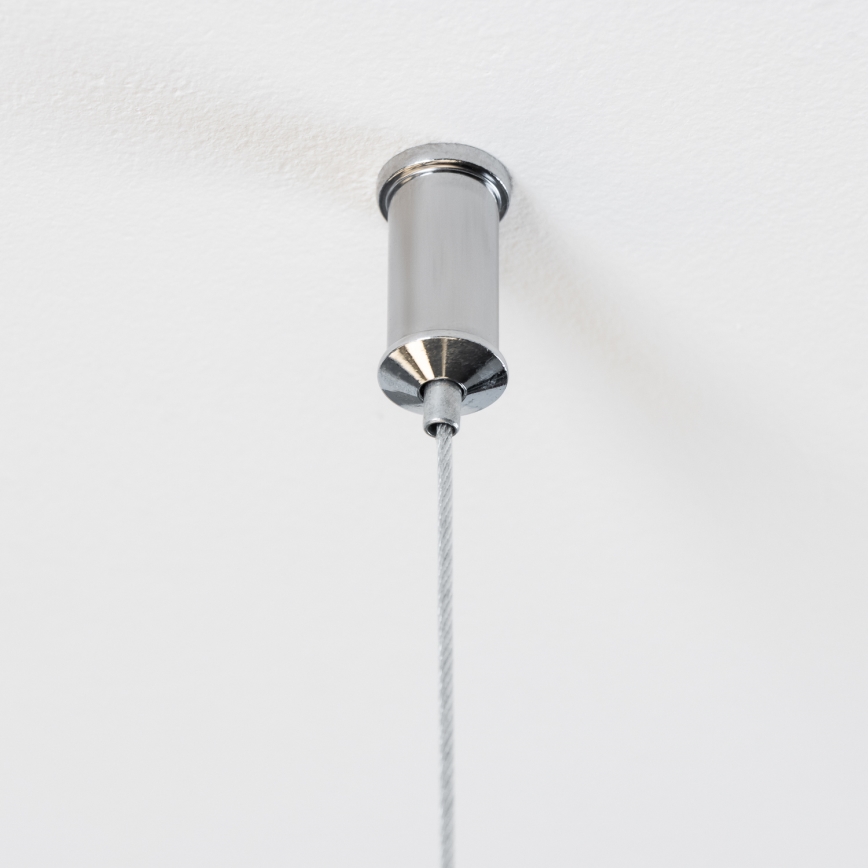 Brilagi - LED viseči lestenec MILLA na jekleni vrvici, 15x G9/3W/230V, črn krom/bela