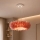 Brilagi - LED viseči lestenec na jeklenem kablu FEATHER 3xE27/40W/230V + 3xLED/3W, premer 50 cm, rožnat