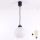 Brilagi - LED viseči lestenec na kabelu RETRO GLASS 1xE27/60W/230V, premer 15 cm, črna/bela