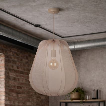 Brilagi - LED viseči lestenec na kablu ARVEN 1xE27/8W/230V premer 37 cm bež