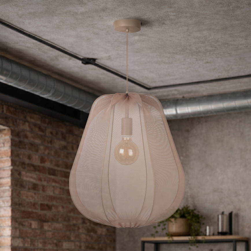 Brilagi - LED viseči lestenec na kablu ARVEN 1xE27/8W/230V premer 37 cm bež