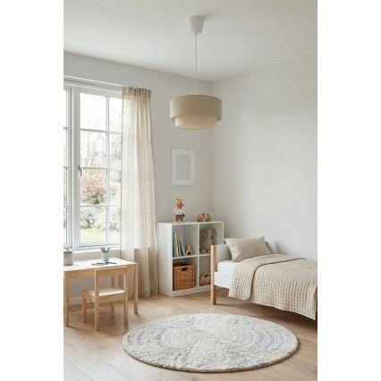 Brilagi - LED obesni lestenec na kablu BOHO BOBO 1xE27/60W/230V premer 40 cm, s pikami, bežna/kremna