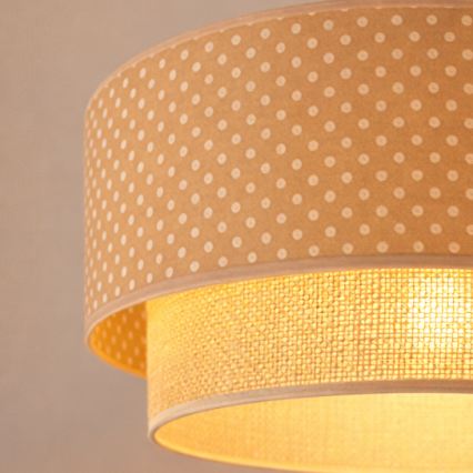 Brilagi - LED obesni lestenec na kablu BOHO BOBO 1xE27/60W/230V premer 40 cm, s pikami, bežna/kremna