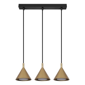 BRILAGI - LED Viseči lestenec na kablu CONE TRIPLE 3xGX53/15W/230V v zlati barvi