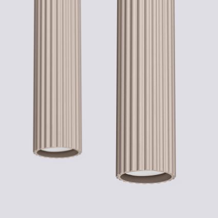 Brilagi - LED viseči lestenec na kablu CRESTO 2xGU10/10W/230V taupe