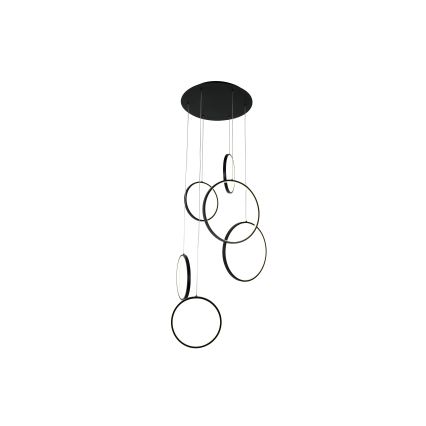 Brilagi - LED viseči lestenec na kablu ECHO LED/80W/230V 4000K Ø 50 cm črn