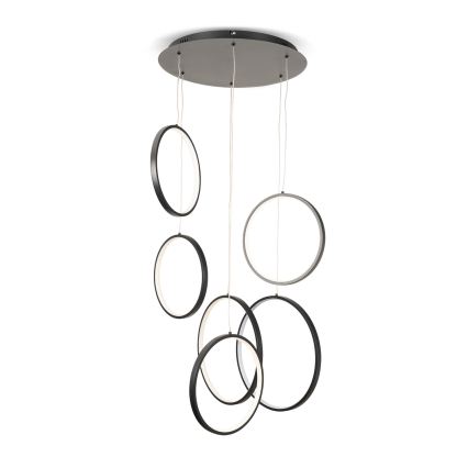 BRILAGI - LED viseči lestenec na kablu ECHO LED/80W/230V 4000K Ø 50 cm črn