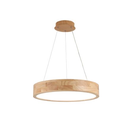 Brilagi - LED lestenec na kablu FALCON WOOD, 30W, 230V, 3000/4000/6000K, premer 45 cm, les