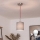 Brilagi - LED viseči lestenec na kablu NUBILA 1xE27/60W/230V, premer 14 cm, rdeča/svetlo siva