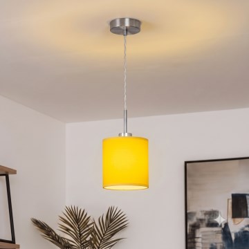 Brilagi - LED viseči lestenec na kablu NUBILA 1xE27/60W/230V Ø 14 cm, rumene barve