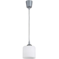 Brilagi - LED viseči lestenec na kablu RETRO GLASS 1xE27/60W/230V, premer 10 cm, srebrna/bela
