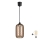 Brilagi - LED viseči lestenec na kablu RETRO GLASS 1xE27/60W/230V premer 14 cm črna/dimno rjava