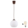 Brilagi - LED viseči lestenec na kablu RETRO GLASS 1xE27/60W/230V, premer 15 cm, rjava/bela