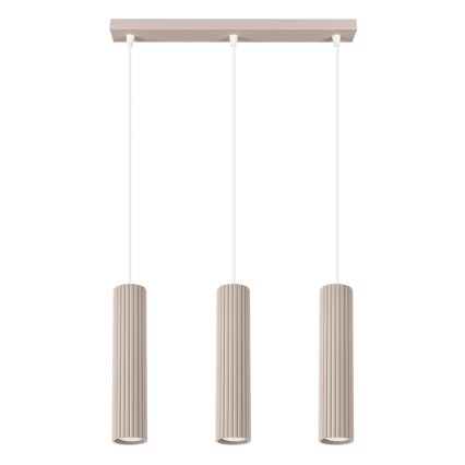 Brilagi - LED viseči lestenec na vrvici CRESTO 3xGU10/10W/230V taupe