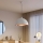 Brilagi - LED viseči lestenec na vrvici METALO 1xE27/40W/230V Ø 40 cm bela/medena