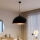 Brilagi - LED viseči lestenec na vrvici METALO 1xE27/40W/230V Ø 60 cm črna/bakrena