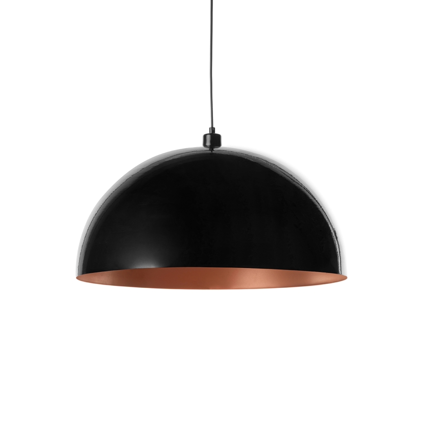 Brilagi - LED viseči lestenec na vrvici METALO 1xE27/40W/230V Ø 60 cm črna/bakrena