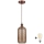 Brilagi - LED viseči lestenec na vrvici RETRO GLASS 1xE27/60W/230V premer 14 cm bakrena/dimno rjava