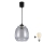 Brilagi - LED viseči lestenec na vrvici RETRO GLASS 1xE27/60W/230V Ø 26 cm črna/dimno siva