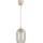 Brilagi - LED viseči lestenec na žici RETRO GLASS 1xE27/60W/230V Ø 14 cm bež/dimno siva