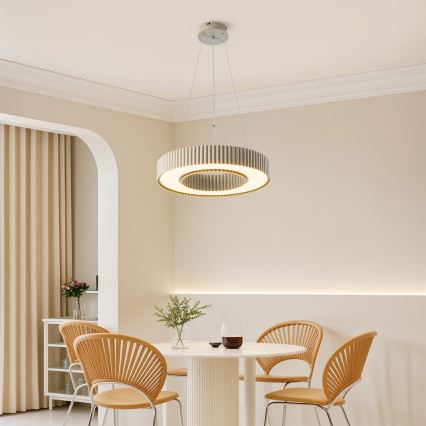 Brilagi - LED zatemljiv lestenec na kablu LUMIX LED/48W/230V 3000-6000K bež premer 50 cm + daljinski upravljalnik