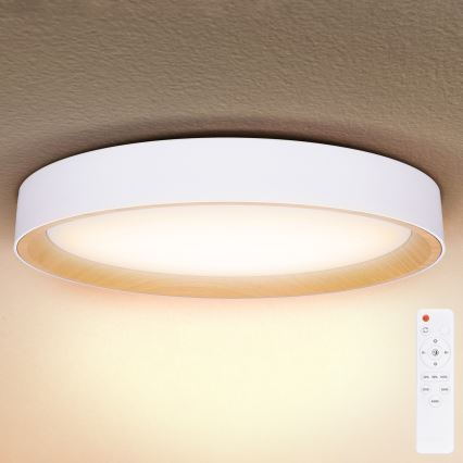 Brilagi - LED zatemnljivo stropno svetilo LARIOS LED/72W/230V 3000-6500K bela, premer 59 cm + daljinski upravljalnik