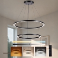 Brilagi - LED z možnostjo zatemnitve, viseči lestenec na kablu PORTOFINO LED/98W/230V 3000-6000K premer 80 cm črna + daljinski upravljalnik