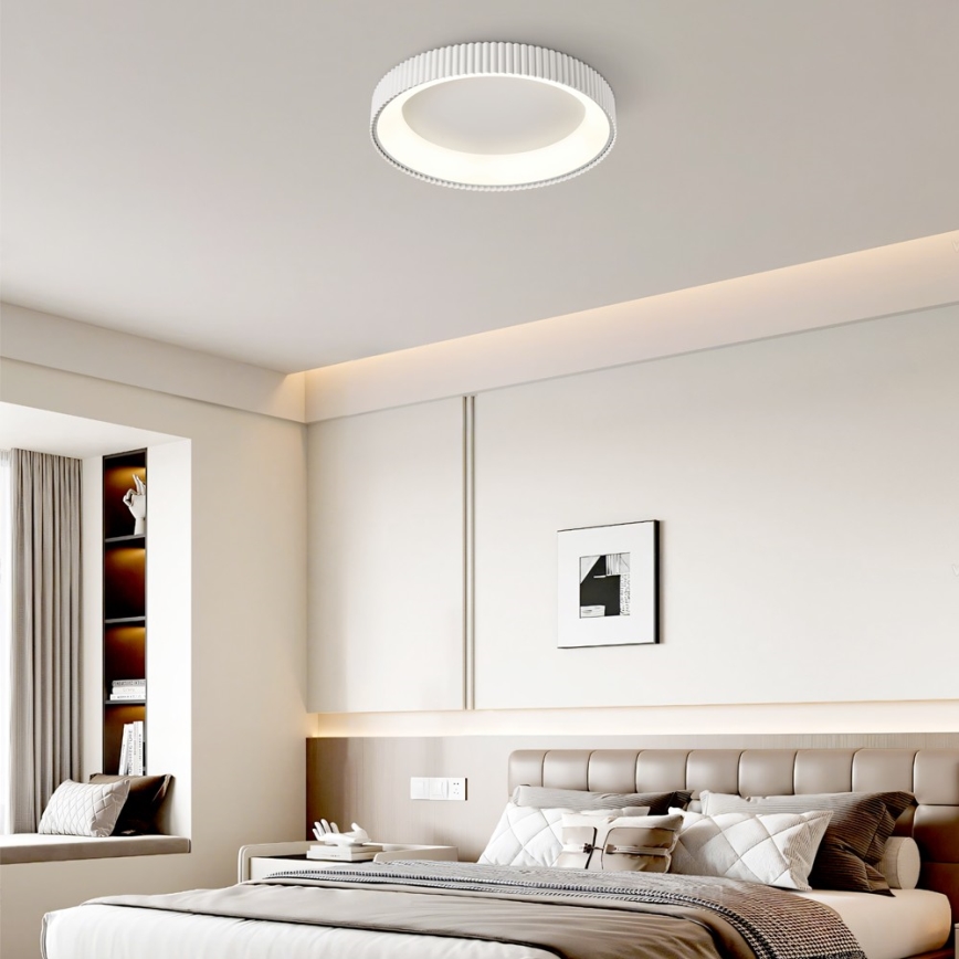Brilagi - LED stropna svetilka z zatemnjevanjem FALCON MODERN LED/54W/230V 3000-6000K 60 cm bela + daljinski upravljalnik