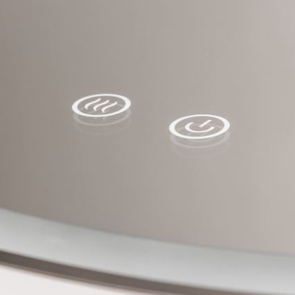 Brilagi - LED zatemnjevalno kopalniško ogrevano ogledalo z osvetlitvijo ALU PRO LED/18W/230V Ø 60 cm 3000/4000/6500K IP44 sijajni krom CRI 90