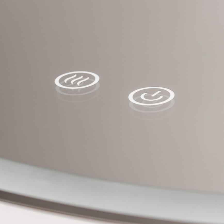 Brilagi - LED zatemnjevalno kopalniško ogrevano ogledalo z osvetlitvijo ALU PRO LED/18W/230V Ø 60 cm 3000/4000/6500K IP44 sijajni krom CRI 90