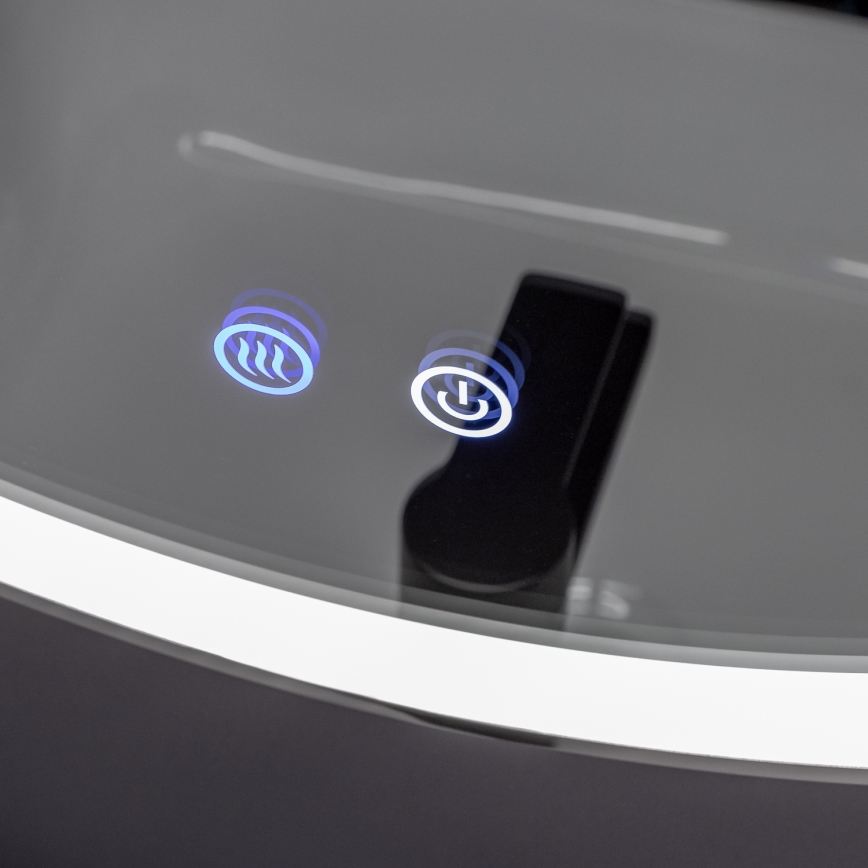 Brilagi - LED zatemnjevalno kopalniško ogrevano ogledalo z osvetlitvijo ALU PRO LED/18W/230V Ø 60 cm 3000/4000/6500K IP44 sijajni krom CRI 90