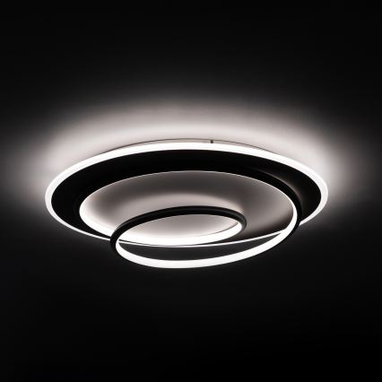 Brilagi - LED stropna svetilka z zatemnjevanjem FLARE LED/70W/230V 3000-6000K, premer 50 cm, bela/črna + daljinski upravljalnik