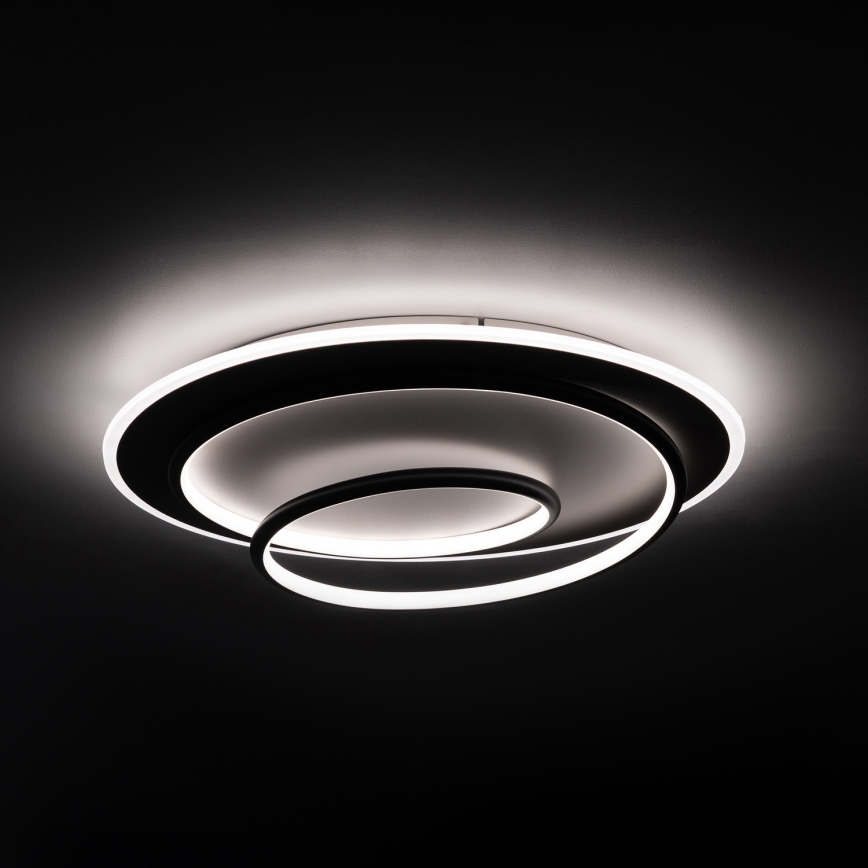 Brilagi - LED stropna svetilka z zatemnjevanjem FLARE LED/70W/230V 3000-6000K, premer 50 cm, bela/črna + daljinski upravljalnik