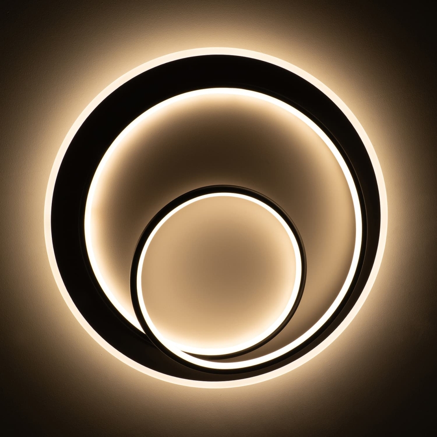 Brilagi - LED stropna svetilka z zatemnjevanjem FLARE LED/70W/230V 3000-6000K, premer 50 cm, bela/črna + daljinski upravljalnik