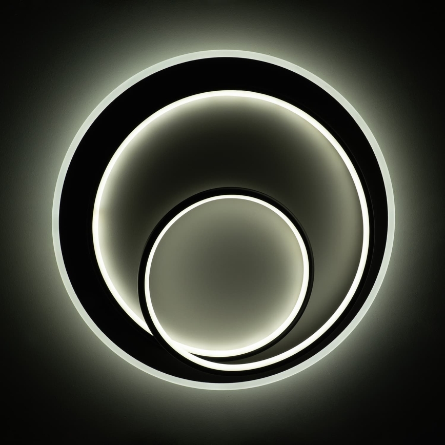 Brilagi - LED stropna svetilka z zatemnjevanjem FLARE LED/70W/230V 3000-6000K, premer 50 cm, bela/črna + daljinski upravljalnik