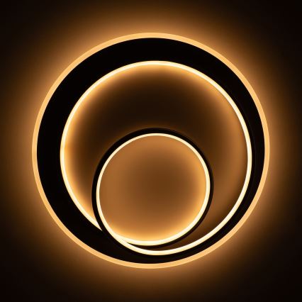 Brilagi - LED stropna svetilka z zatemnjevanjem FLARE LED/70W/230V 3000-6000K, premer 50 cm, bela/črna + daljinski upravljalnik