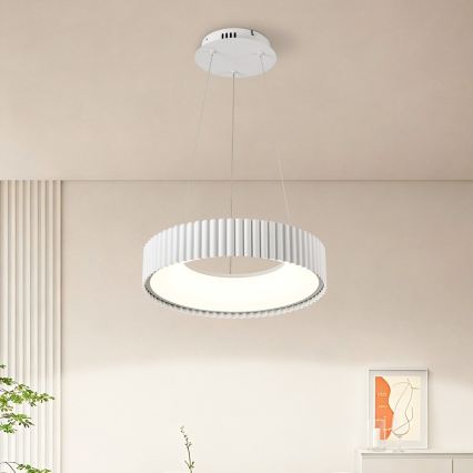 Brilagi - zatemljiv LED lestenec na kablu FALCON MODERN LED/30W/230V 3000–6000K Ø 40 cm, bela + daljinski upravljalnik